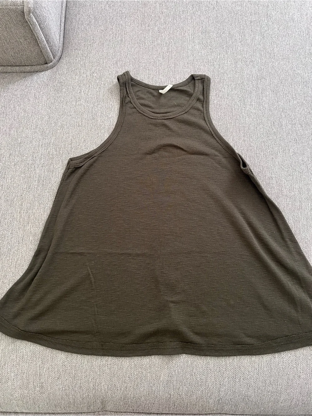 Free people Olive Ribbed Tank Top - Women